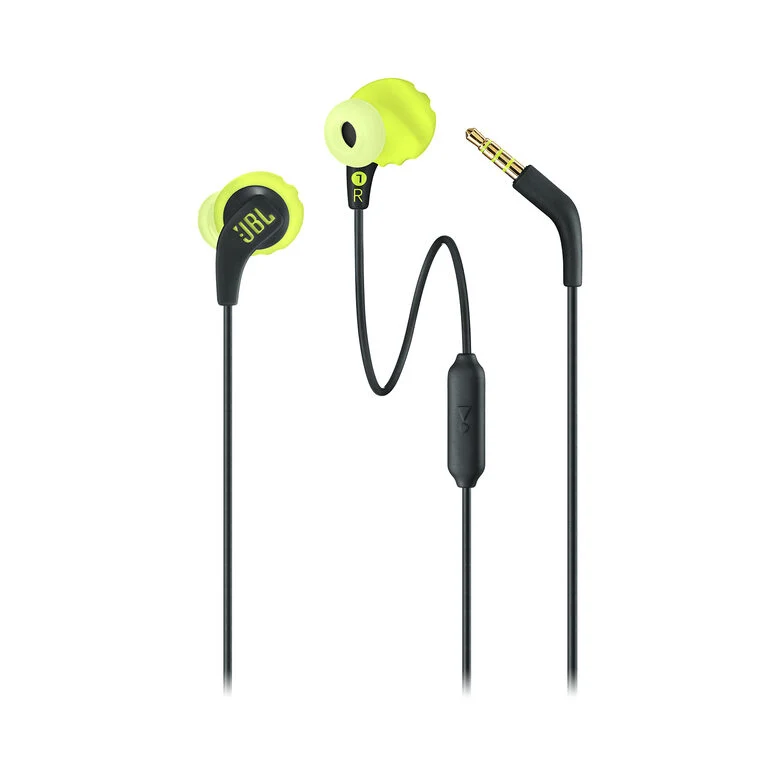 JBL Endurance RUN Auricolare Cablato In-ear Sport Nero, Giallo