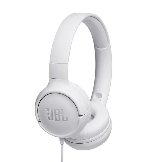 JBL Tune 500 Auricolare Cablato A Padiglione Musica e Chiamate Bianco