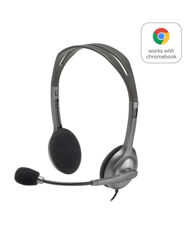 Logitech H111 Stereo Headset Auricolare Cablato A Padiglione Ufficio Grigio