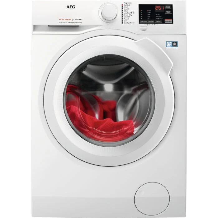 AEG L6FBI843 lavatrice Caricamento frontale 8 kg 1400 Giri/min C Bianco