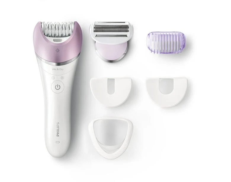 Philips Satinelle Advanced Epilatore Wet&Dry con 5 accessori per gambe, corpo e viso BRE635/00