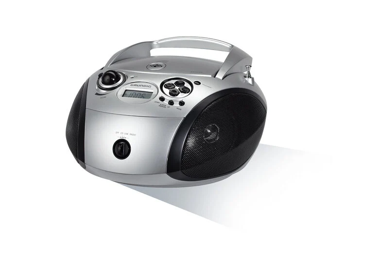 Grundig RCD 1445 USB Nero, Argento