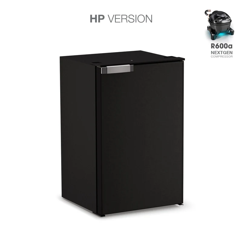 Ⓜ️🔵🔵🔵 Vitrifrigo C50i CHR HP - Frigo-Freezer, Porta singola, 50 Litri, Nero, Luce LED, Vent Position, A x L x P 63.6x39.6x39.7 cm