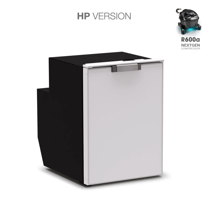 Ⓜ️🔵🔵🔵 Vitrifrigo C51DWi CHR HP - Frigo-Freezer, A cassetto, 51 Litri, Grigio, Serie CHROMELOCK, Luce LED, A x L x P 53.2x38x51.4 cm