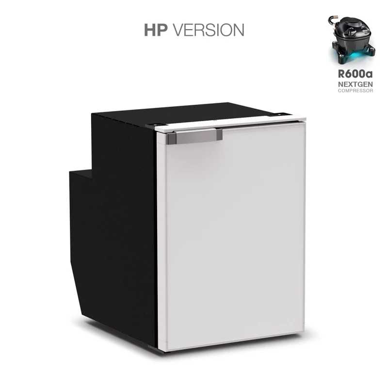 Ⓜ️🔵🔵🔵 Vitrifrigo C51i CHR HP - Frigo-Freezer, Porta singola, 51 Litri, Grigio, Luce LED, Vent Position, A x L x P 53.2x38x51.4 cm