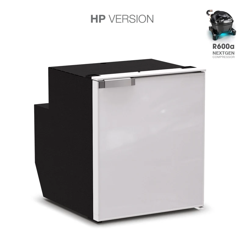 Ⓜ️🔵🔵🔵 Vitrifrigo C62i CHR HP - Frigo-Freezer, Porta singola, 62 Litri, Grigio, Vent Position, A x L x P 53x45x54,2 cm