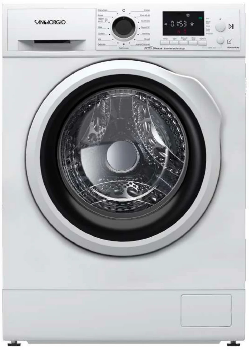 Ⓜ️🔵🔵🔵 SanGiorgio FS714A9 - Lavatrice slim 7 kg inverter, MADE IN ITALY, centrifuga 1400 giri, Nuova classe A