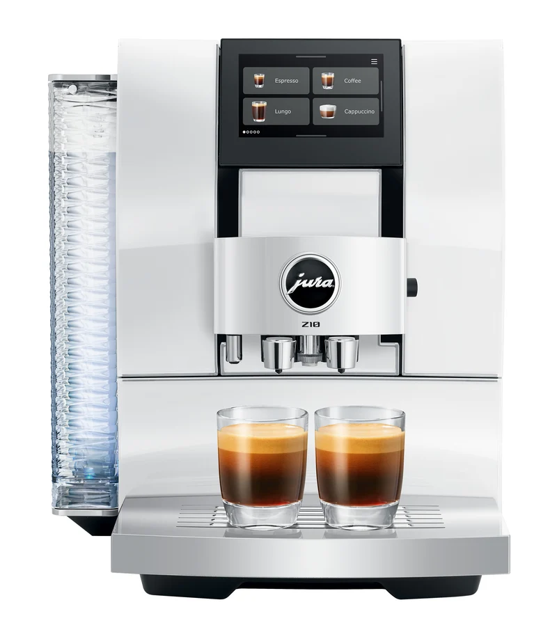 Ⓜ️🔵🔵🔵 JURA Z10 Diamond White - Macchina da caffè espresso COMPLETAMENTE AUTOMATICA, colore Diamond White, 51 Bevande, anche con latte, Sweet Foam, Cold Brew, Light Brew