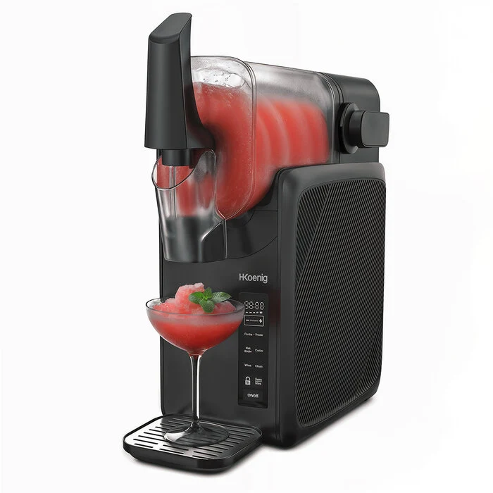 Ⓜ️🔵🔵🔵 H.Koenig SLH800 - Macchina per granite, Slush Machine con 5 modalità (caffè freddo, milkshake, cocktail ghiacciato, vino, granita, alcolici frozen)