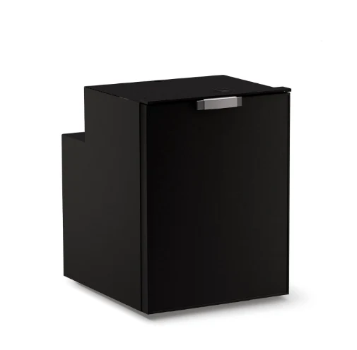 Ⓜ️🔵🔵🔵 Vitrifrigo C90DWi CHR - Frigo-Freezer, A cassetto, 90 Litri, Nero, Serie CHROMELOCK, Luce LED, AxLxP 62.2x47x54.7 cm