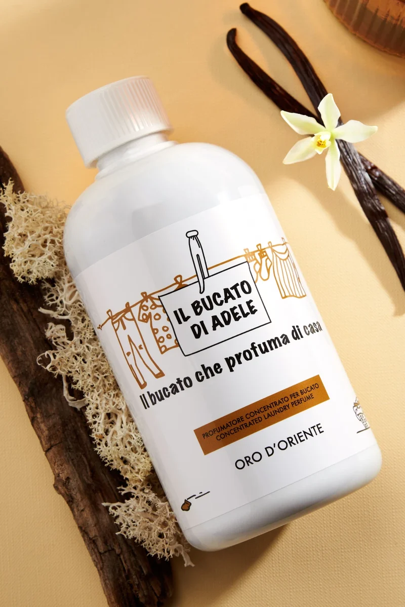 Ⓜ️🔵🔵🔵 IL BUCATO DI ADELE oro d'oriente - [📦🚨Spedizione immediata!🚚💨] Profumatore concentrato per bucato in lavatrice, fragranza "ORO D'ORIENTE", 1 flacone da 500 ml, 🐾💕 NON TESTATO SU ANIMALI 🌱 100% VEGAN, 🇮🇹 MADE IN ITALY