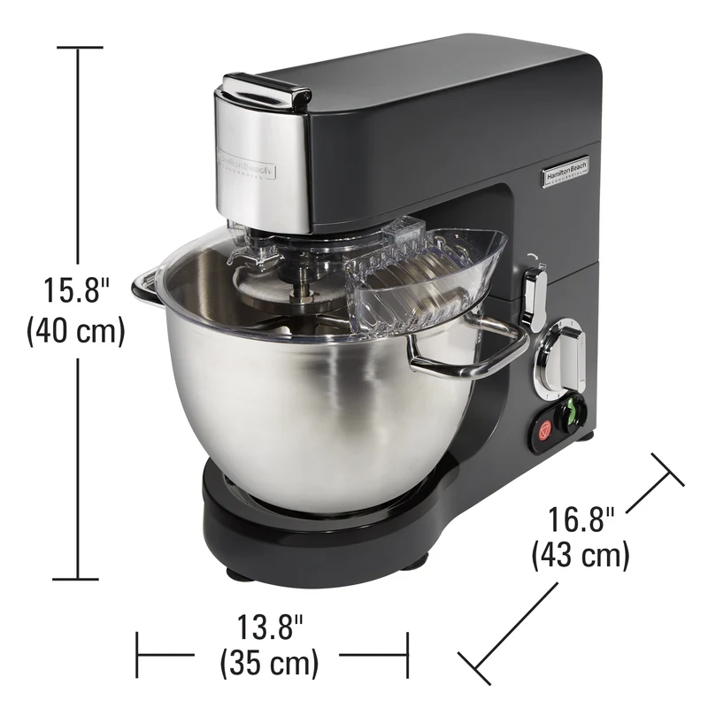 Ⓜ️🔵🔵🔵 Hamilton Beach commercial CPM800-CE - [📦🚨Spedizione immediata!🚚💨] Impastatrice planetaria PROFESSIONALE, 8 kg, 1500W, corpo in alluminio pressofuso, accessori inox