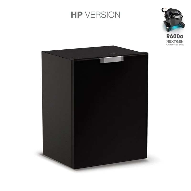 Ⓜ️🔵🔵🔵 Vitrifrigo C75DWL CHR HP - Frigo-Freezer, A cassetto, 75 Litri, Nero, Serie CHROMELOCK, Luce LED, AxLxP 62.2x47x46 cm