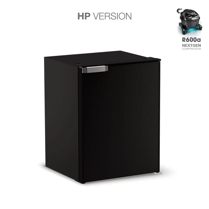 Ⓜ️🔵🔵🔵 Vitrifrigo C75L CHR HP - Frigo-Freezer, Porta singola, 75 Litri, Nero, Luce LED, Vent Position, A x L x P 62.2x47x46 cm