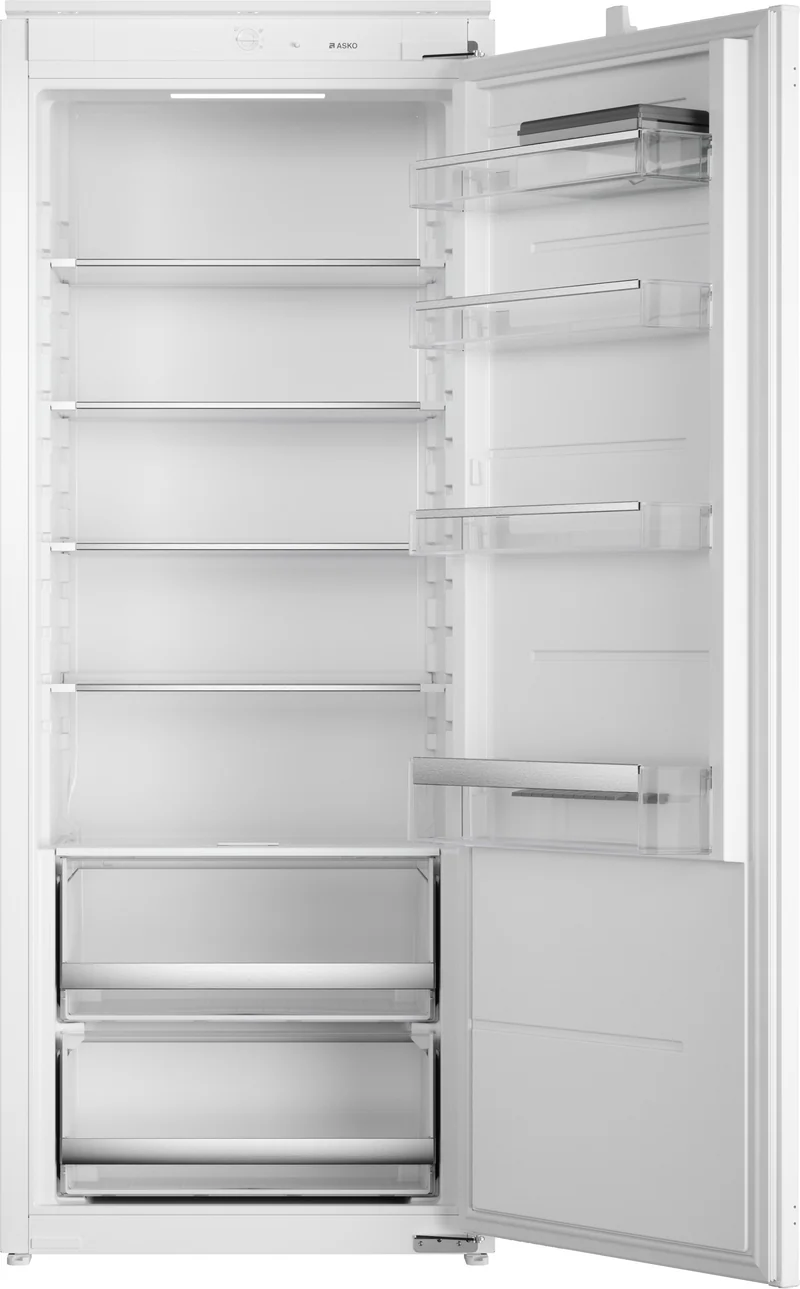 Ⓜ️🔵🔵🔵 ASKO R 31441 SI - Frigorifero da incasso, tuttofrigo, cerniere a traino, bianco, 60 x 140 cm, Nuova classe E