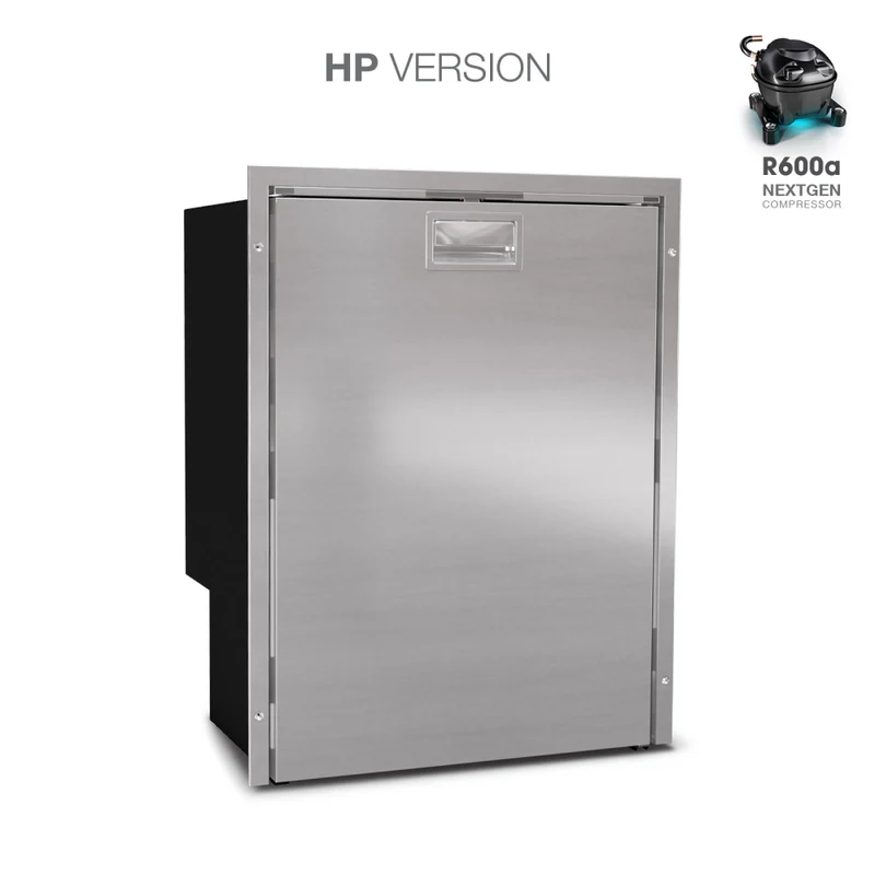 Ⓜ️🔵🔵🔵 Vitrifrigo C115iX OCX2 HP - Frigo-Freezer, Porta singola, 115 Litri, Acciaio Inox, Luce LED, Vent Position, A x L x P 79.3x58.8x55.7 cm
