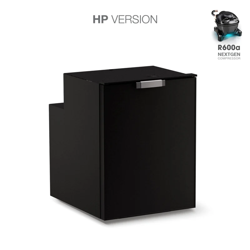 Ⓜ️🔵🔵🔵 Vitrifrigo C90DWi CHR HP - Frigo-Freezer, A cassetto, 90 Litri, Nero, Serie CHROMELOCK, Luce LED, AxLxP 62.2x47x54.7 cm