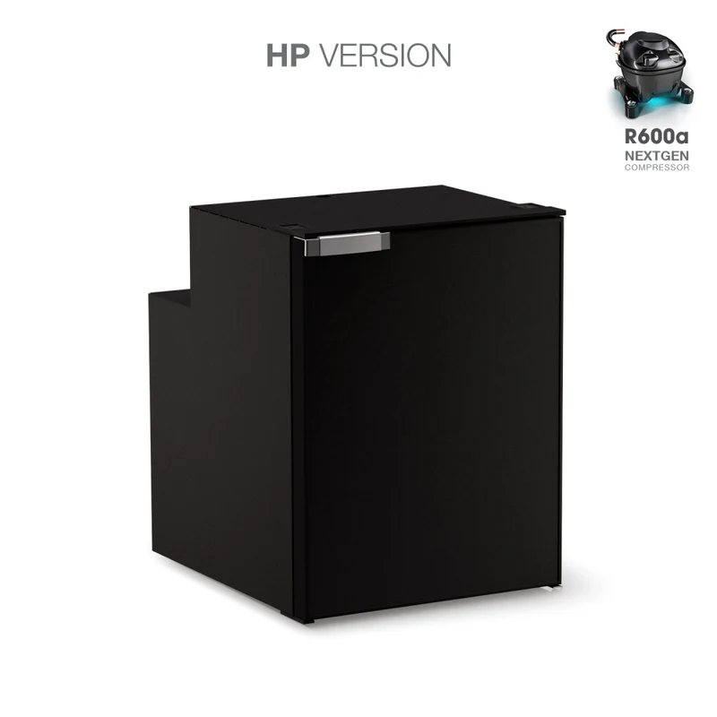 Ⓜ️🔵🔵🔵 Vitrifrigo C90i CHR HP - Frigo-Freezer, Porta singola, 90 Litri, Nero, Luce LED, Vent Position, A x L x P 62.2x47x54.7 cm