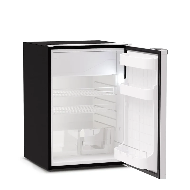 Ⓜ️🔵🔵🔵 Vitrifrigo C130L CHR - Frigo-Freezer, Porta singola, 130 Litri, Grigio, Luce LED, Vent Position, A x L x P 76.7x52.5x56.5 cm