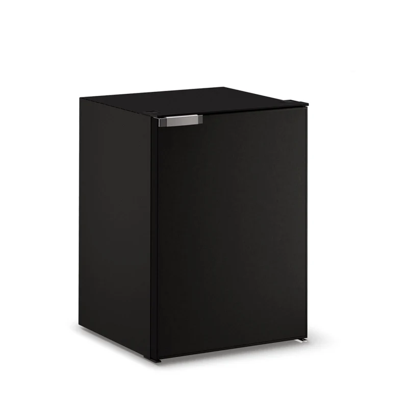 Ⓜ️🔵🔵🔵 Vitrifrigo C130L CHR - Frigo-Freezer, Porta singola, 130 Litri, Nero, Luce LED, Vent Position, A x L x P 76.7x52.5x56.5 cm