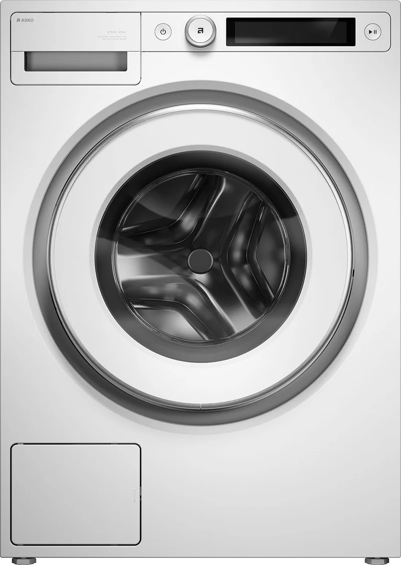 Ⓜ️🔵🔵🔵 ASKO W 5114 CXLW - Lavatrice 11 kg, bianca, 1400 giri, VASCA E CESTELLO IN ACCIAIO INOX, ZERO VIBRAZIONI anche in centrifuga al massimo, CHIUSURA ERMETICA IN ACCIAIO SENZA GUARNIZIONE IN GOMMA quindi NIENTE MUFFA E DEPOSITI NELL'OBLÒ, Nuova classe A