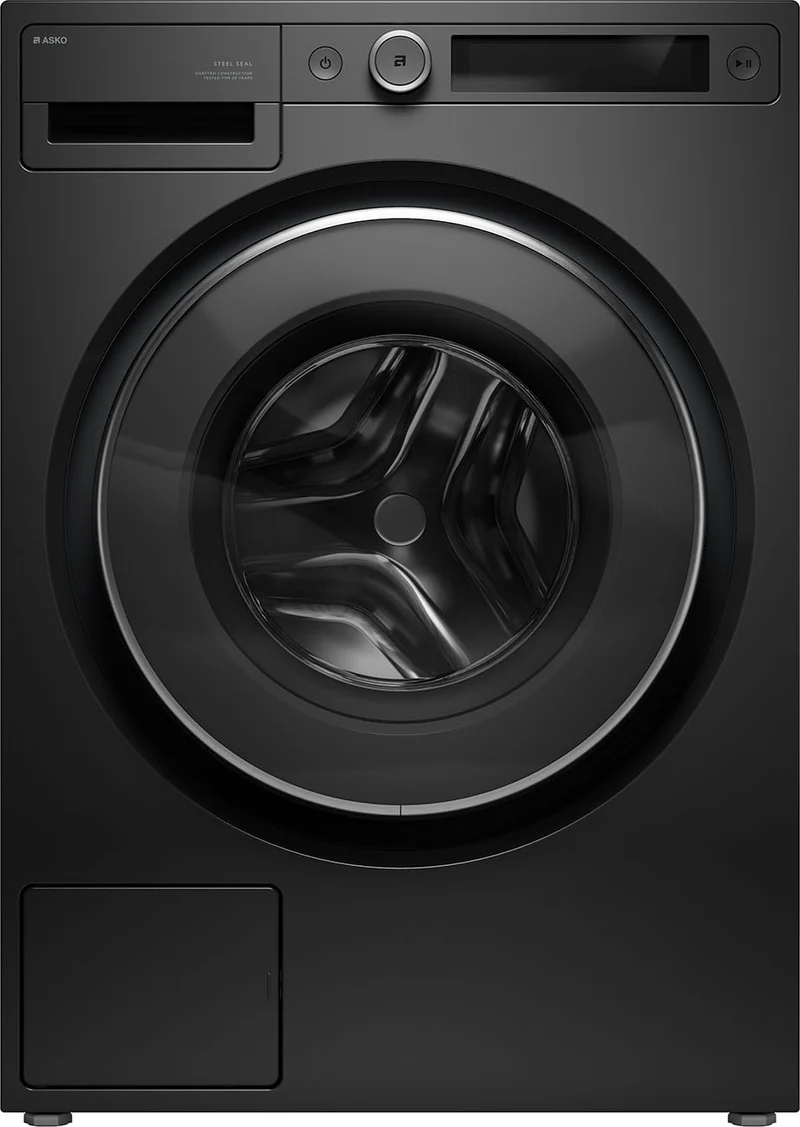 Ⓜ️🔵🔵🔵 ASKO W 5096 RG - Lavatrice 9 kg, NERO GRAFITE, 1600 giri, VASCA E CESTELLO IN INOX, ZERO VIBRAZIONI anche in centrifuga al massimo, CHIUSURA ERMETICA IN ACCIAIO SENZA GUARNIZIONE IN GOMMA quindi NIENTE MUFFA E DEPOSITI NELL'OBLÒ, Nuova classe A