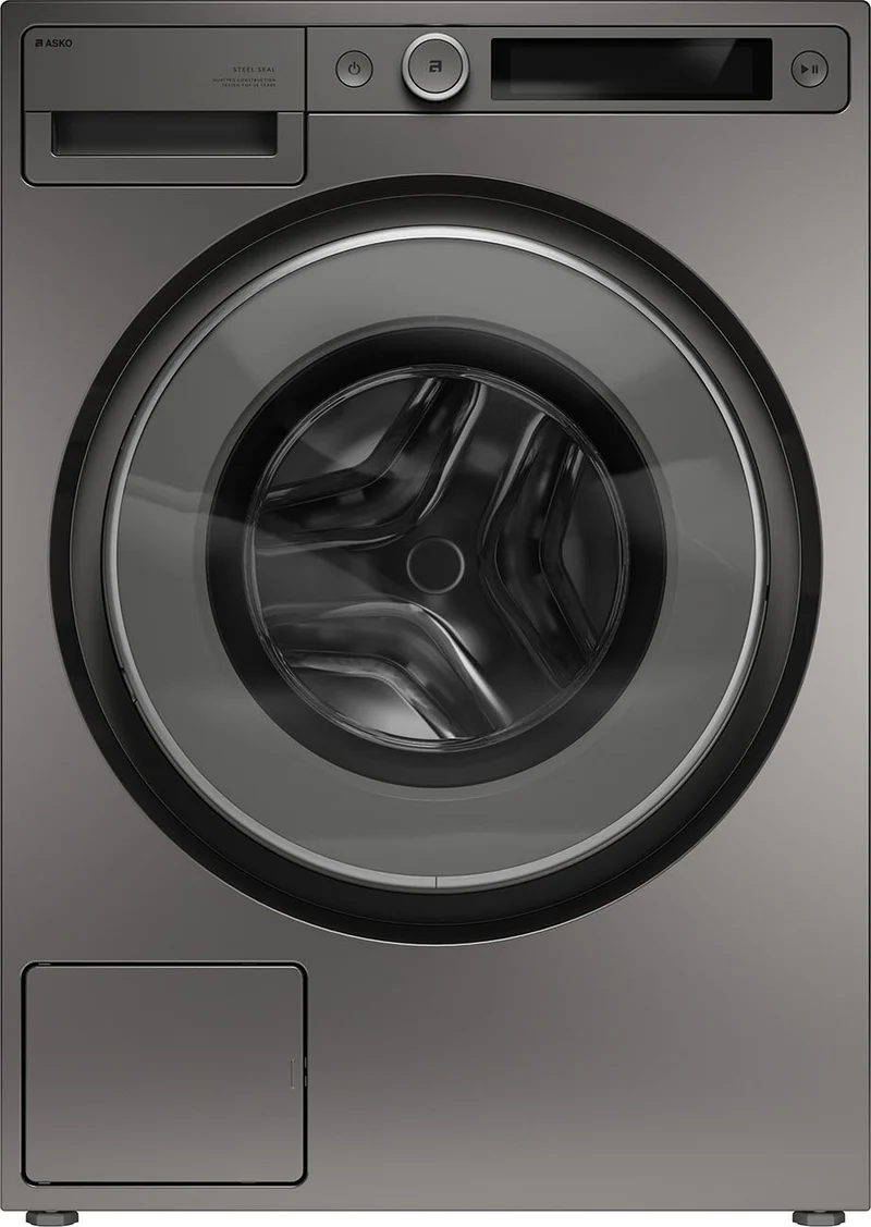 Ⓜ️🔵🔵🔵 ASKO W 5096 RT - Lavatrice 9 kg, TITANIO, 1600 giri, VASCA E CESTELLO IN ACCIAIO INOX, ZERO VIBRAZIONI anche in centrifuga al massimo, CHIUSURA ERMETICA IN ACCIAIO SENZA GUARNIZIONE IN GOMMA quindi NIENTE MUFFA E DEPOSITI NELL'OBLÒ, Nuova classe A