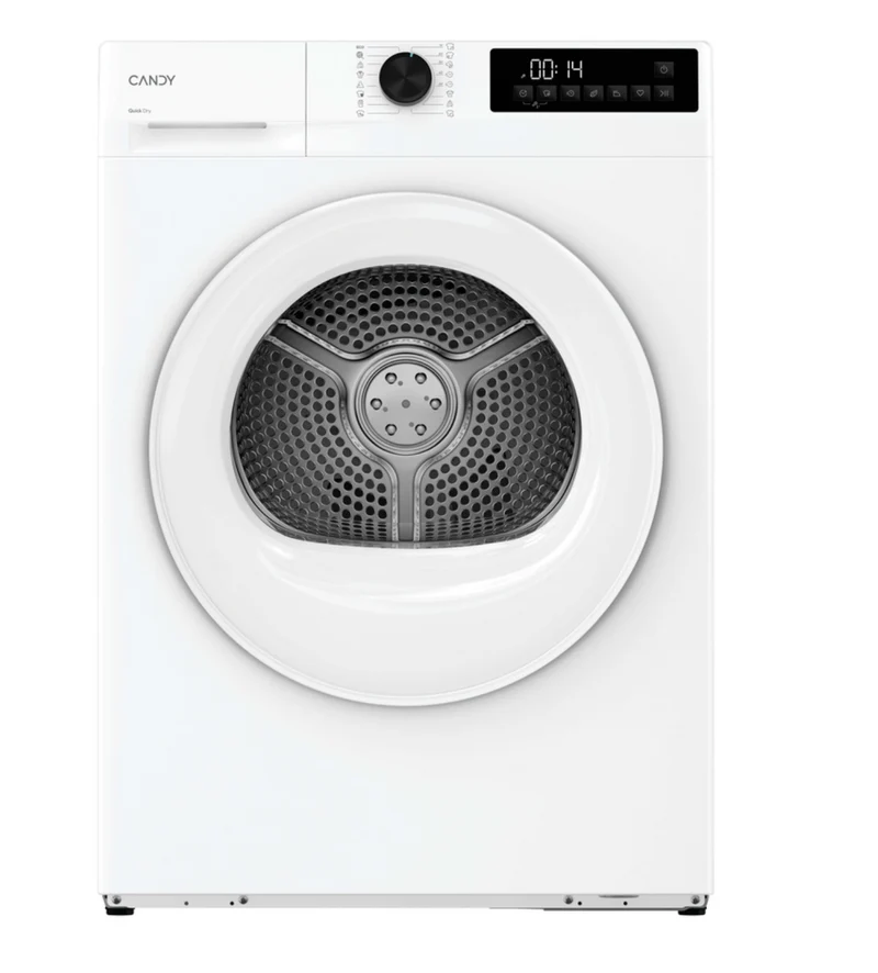 Ⓜ️🔵🔵🔵 CANDY GDL 8N2-S - [📦🚨Spedizione immediata!🚚💨] Asciugatrice ProDry 300, Libera installazione, TESTATA PER 20 ANNI, Motore AC, 8 kg, Nuova classe D, Bianca, 16 programmi, L x P x A, dimensioni (mm) 595x547x850