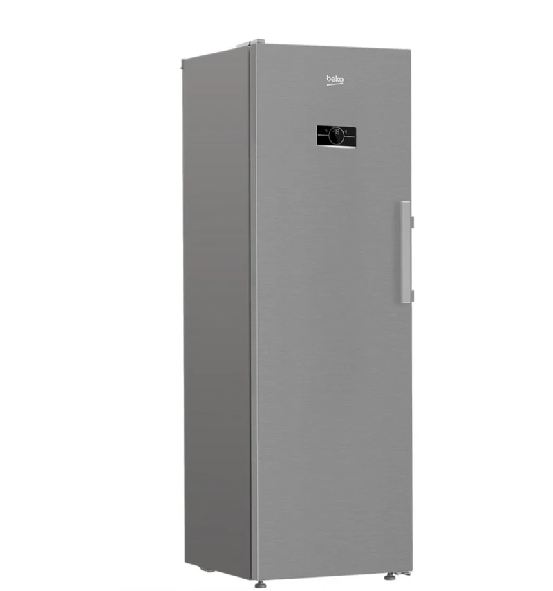 Ⓜ️🔵🔵🔵 Beko B5RMFNE314X - Congelatore verticale Total No-Frost, INOX, largo 60 cm, alto 187 cm, 286 litri, Nuova classe E