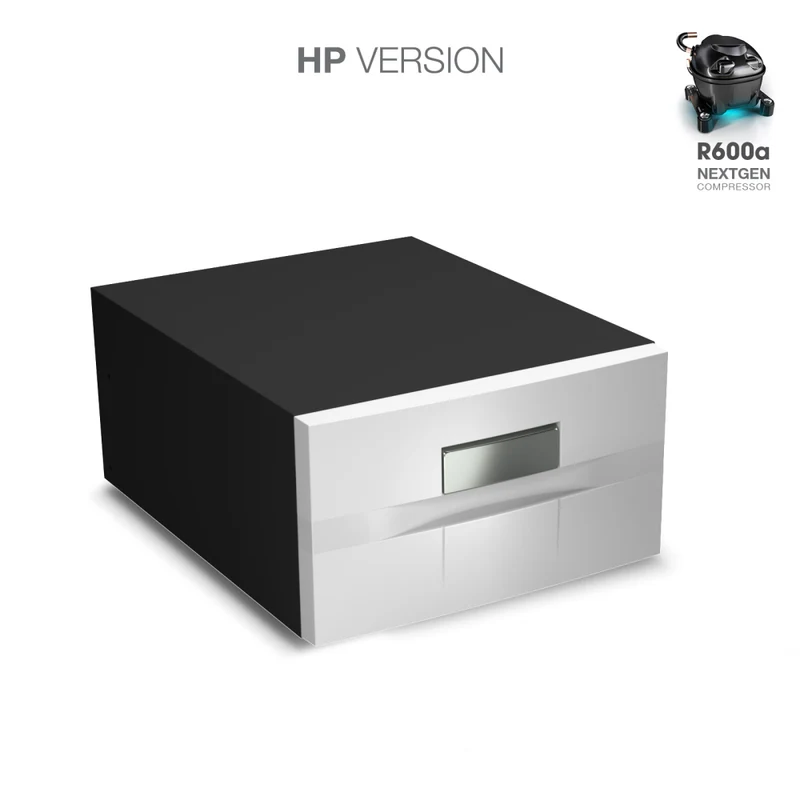 Ⓜ️🔵🔵🔵 Vitrifrigo D30A HP - Frigo-Freezer, Apertura a cassetto, Bianco, 30 Litri, Serie COMPACT DRAWER, Termostato Digitale, A x L x P 25x44x70.2 cm