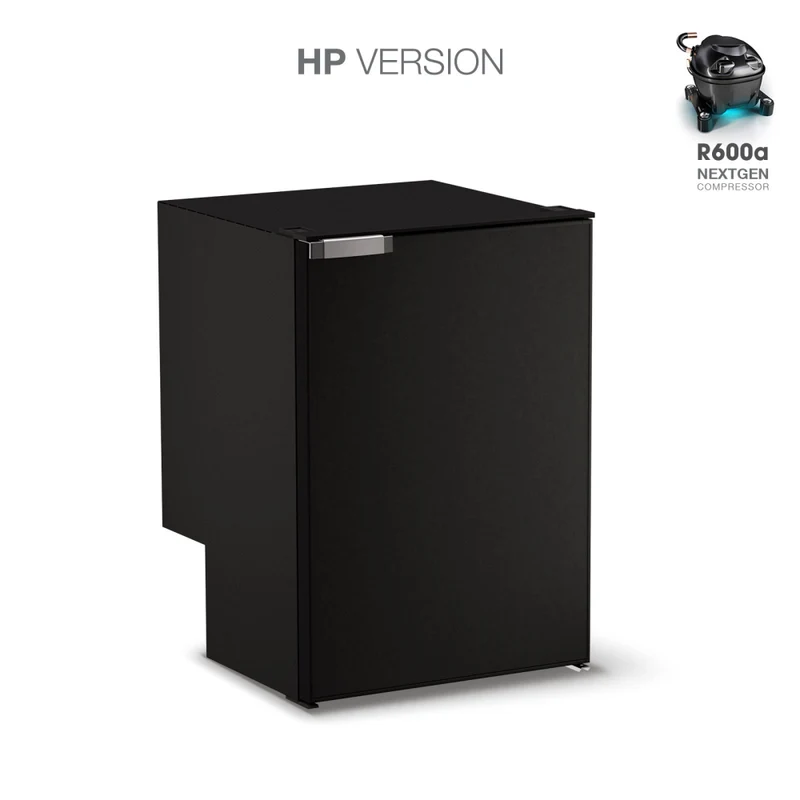 Ⓜ️🔵🔵🔵 Vitrifrigo C115i CHR HP - Frigo-Freezer, Porta singola, 115 Litri, Nero, Serie CHROMELOCK, Luce LED, Vent Position, A x L x P 76.6x52.5x56 cm