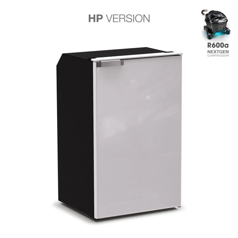 Ⓜ️🔵🔵🔵 Vitrifrigo C95L CHR HP - Frigo-Freezer, Porta singola, 95 Litri, Grigio, Serie CHROMELOCK, Luce LED, Vent Position, A x L x P 79.2x48.5x47.1 cm
