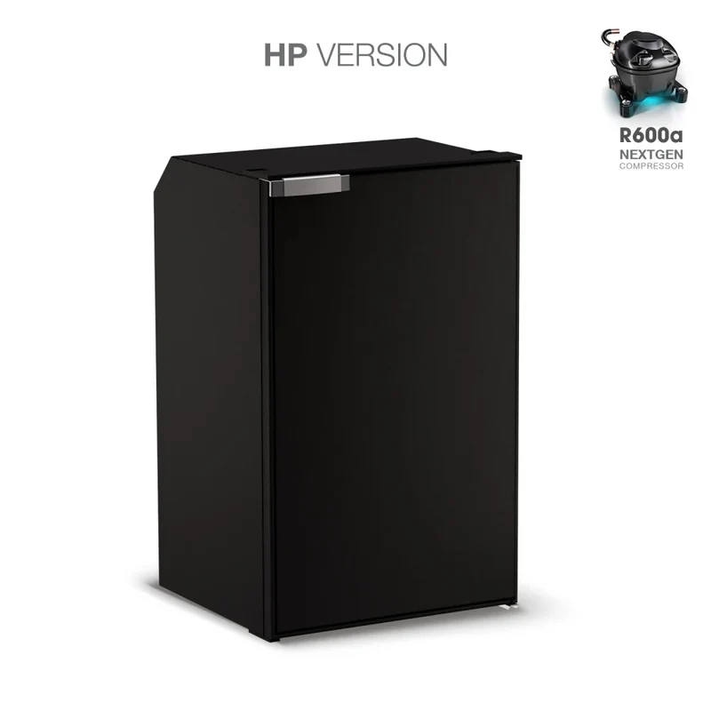 Ⓜ️🔵🔵🔵 Vitrifrigo C95L CHR HP - Frigo-Freezer, Porta singola, 95 Litri, Nero, Serie CHROMELOCK, Luce LED, Vent Position, A x L x P 79.2x48.5x47.1 cm