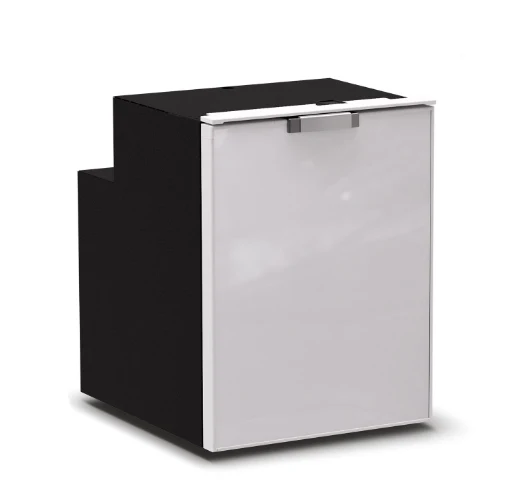 Ⓜ️🔵🔵🔵 Vitrifrigo C90i CHR - Frigo-Freezer, Porta singola, 90 Litri, Grigio, Luce LED, Vent Position, A x L x P 62.2x47x54.7 cm