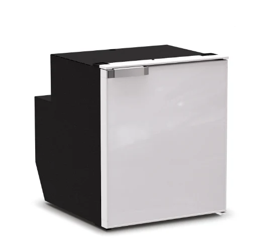 Ⓜ️🔵🔵🔵 Vitrifrigo C62i CHR - Frigo-Freezer, Porta singola, 62 Litri, Grigio, Luce LED, Vent Position, A x L x P 53x45x54,2 cm