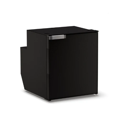 Ⓜ️🔵🔵🔵 Vitrifrigo C62i CHR - Frigo-Freezer, Porta singola, 62 Litri, Nero, Luce LED, Vent Position, A x L x P 53x45x54,2 cm