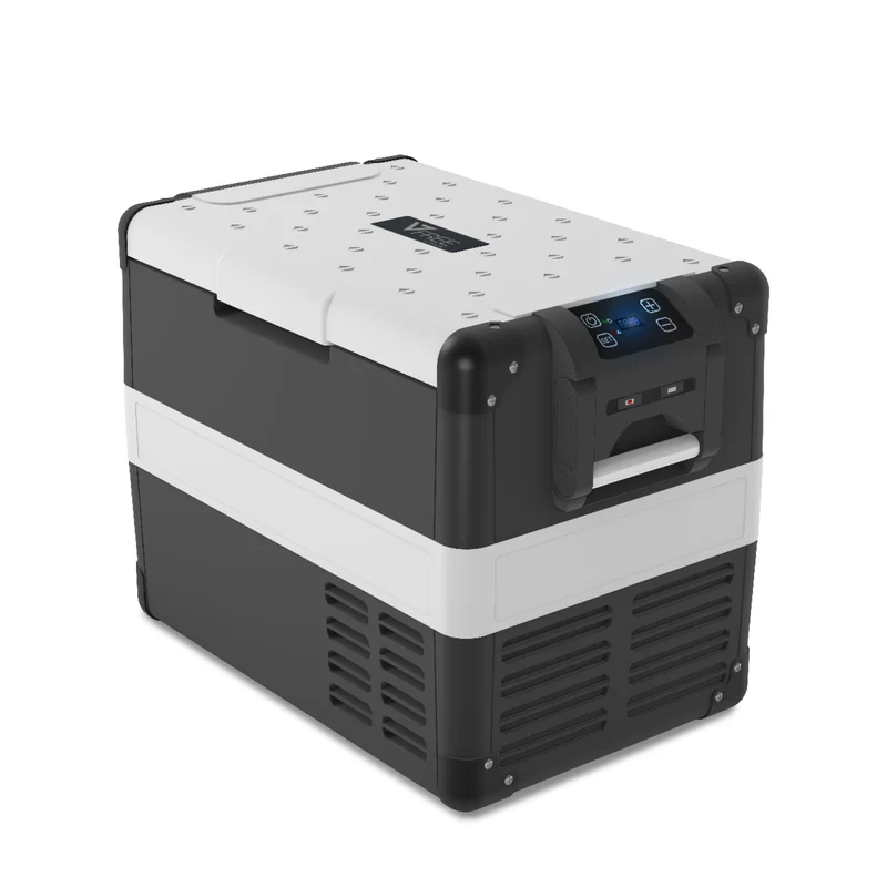 Ⓜ️🔵🔵🔵 Vitrifrigo VF65P - Frigo-Freezer portatile, 65 litri, Serie VFREE, Termostato Digitale, Doppio Scomparto, Cestello estraibile e divisibile, Luce LED interna, A x L x P 56x71x45.5 cm, Nuova Classe C