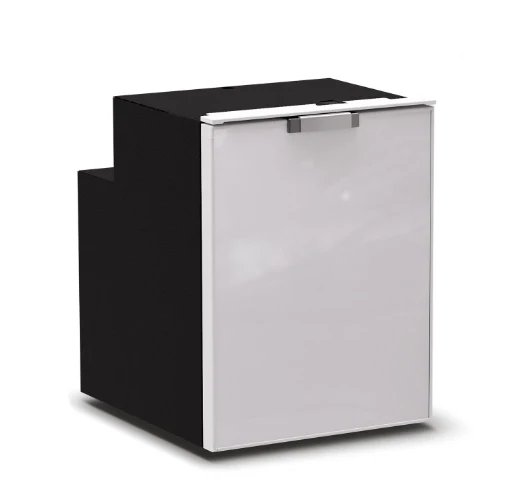Ⓜ️🔵🔵🔵 Vitrifrigo C90DWi CHR - Frigo-Freezer, A cassetto, 90 Litri, Grigio, Serie CHROMELOCK, Luce LED, AxLxP 62.2x47x54.7 cm