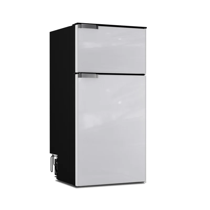 Ⓜ️🔵🔵🔵 Vitrifrigo DP150i CHR - Frigo-Freezer, Doppia Porta, 150 Litri, Grigio, Serie CHROMELOCK, Luce LED, AxLxP 109.5x52.6x53 cm