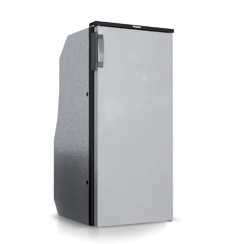 Ⓜ️🔵🔵🔵 Vitrifrigo SLIM90 M CHR - Frigo-Freezer, Porta singola, 82 Litri, Chromelock, Grigio, Night Mode, Termostato e Luce LED, Vent Position, A x L x P 92.5x41.7x48.9 cm