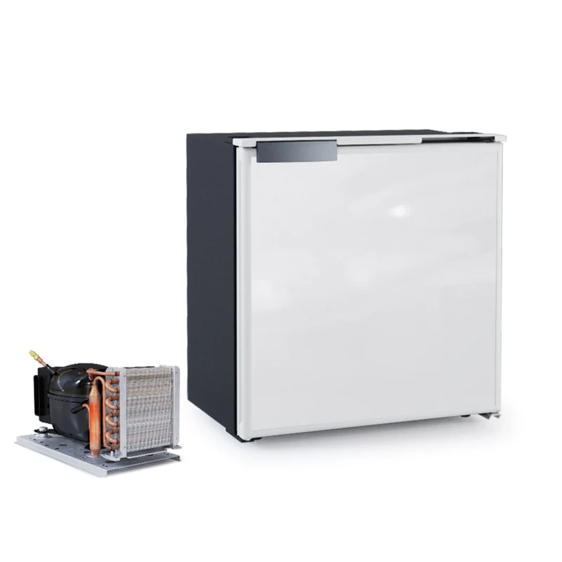 Ⓜ️🔵🔵🔵 Vitrifrigo C25LP - Frigo-Freezer, Porta singola, 25 Litri, Serie Airlock, Grigio, Luce LED, Vent Position, A x L x P 44.2x42x32.2 cm