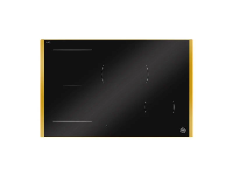Ⓜ️🔵🔵🔵 BERTAZZONI P784I1M30GP - Piano Cottura a Induzione, 78 cm, Nero/ Oro, 4 Zone, Serie Modern, Display LED, Funzione Multi-zone