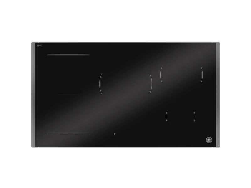Ⓜ️🔵🔵🔵 BERTAZZONI P905I1M30CP - Piano Cottura a Induzione, 90 cm, Nero/ Carbonio, 5 Zone, Serie Modern, Display LED, Funzione Multi-zone