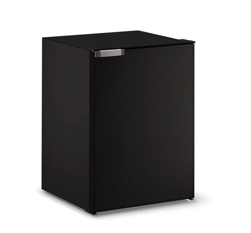 Ⓜ️🔵🔵🔵 Vitrifrigo C130LD CHR Nero - Frigo-Freezer con termostato digitale, Porta singola pannellabile, 130 Litri, Chromelock, Nero, Vent Position