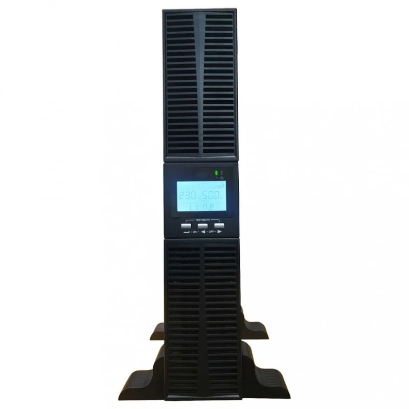 ADJ UPS 1 KVA Tower/Rack Online Doppia Conversione 1000VA/900W 8x IEC RS232 EPO LCD Display Nero