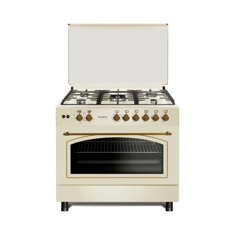 Cucina 90x60 Rustica Crema Forno Gas Ventilato