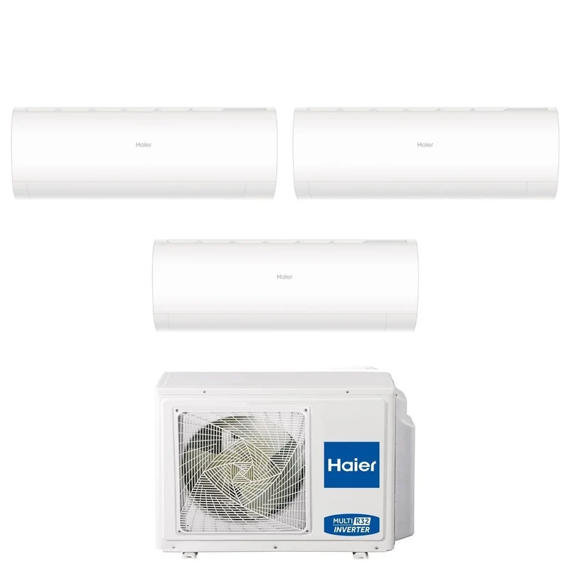 Condizionatore Haier Trial Split PEARL 9+9+18 con 5U105S2SS5FA R-32 Wi-Fi Integrato