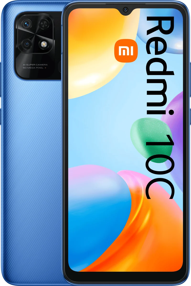 Xiaomi Redmi 10C Smartphone Dual SIM 6.71" 64GB 5000mAh Blu Android 11
