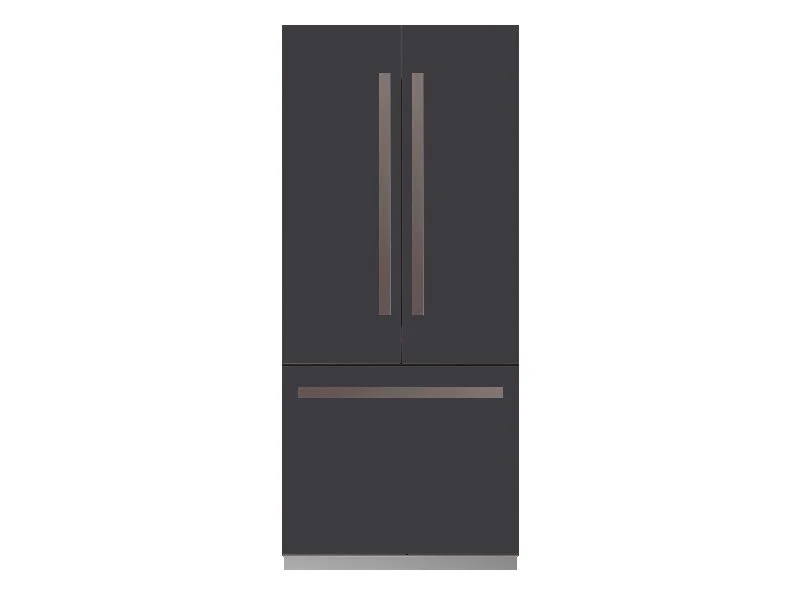 Ⓜ️🔵🔵🔵 BERTAZZONI RFD90S5FPNS/24 + 901660 + 901659 - Frigorifero French Door, Incasso, 90 cm, Carbonio, Serie Professional, Ice-Maker, Distributore d'Acqua, 389L Frigorifero, 157L Congelatore, Total No-Frost, Nuova Classe E