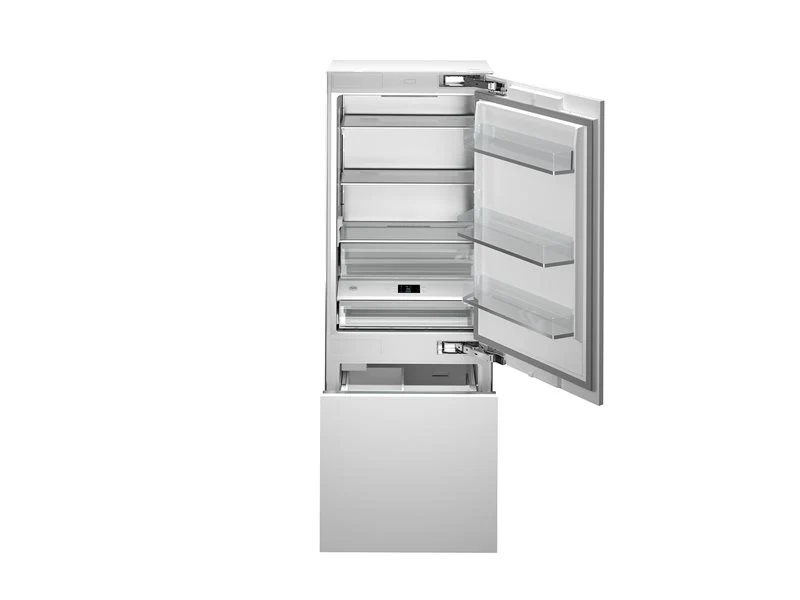 Ⓜ️🔵🔵🔵 BERTAZZONI RBM75S5FPNS - Frigorifero Combinato, Incasso, 75 cm, Panel Ready, Serie Professional, Ice-Maker, Distributore d'Acqua, 323L Frigorifero, 126L Congelatore, Dual Cooling Total No-Frost, Nuova Classe E